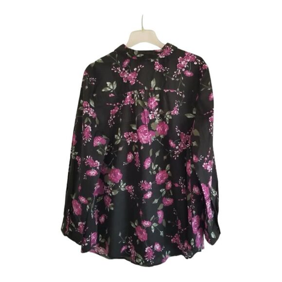 NWT Roaman’s Long Sleeve Kate Big Shirt Sz 20W - Picture 2 of 5